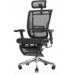 Эргономичное офисное кресло Expert Spring с подножкой  (черное)