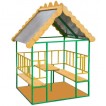 Детские площадки для детского сада - Домик "Сени" металл со столиком