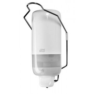Дозатор для жидкого мыла в картриджах с локтевым приводом, система S1, белый 560100 Tork Elevation