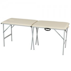 Металлический раскладной массажный стол 185х62см
