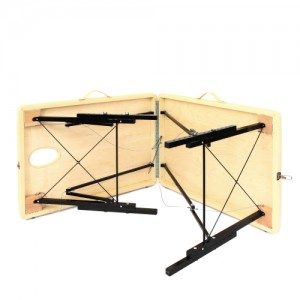 Складной деревяный массажный стол с системой тросов и изменением высоты 190х70 см