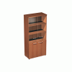 Шкаф для документов со стеклянными прозрачными дверями (90x46x197) 