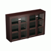Шкаф для документов средний со стеклянными дверями ( стенка из 2 шкафов) (186x46x121)