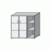 Шкаф (133x46x136)  двери и открытая ниша