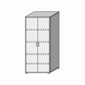 Шкаф (89x46x203)  закрытый для документов