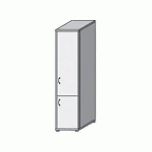 Шкаф (47x46x203)  закрытый две двери 