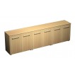 Шкаф для документов низкий закрытый(стенка из 3 шкафов) (274x46x81)