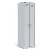 Двухсекционный металлический шкаф для одежды ШРМ - 22