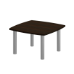 Стол для переговоров на металлических опорах 120x120x75 (ШхГхВ)