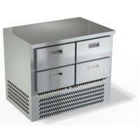 Холодильный стол из нержавеющей стали, четыре ящика СПН/О-123/04-1007