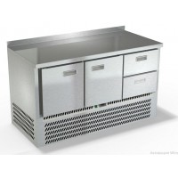 Холодильный стол из нержавеющей стали, две двери, два ящика СПН/О-222/22-1406