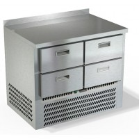Холодильный стол из нержавеющей стали, четыре ящика СПН/О-223/04-1006