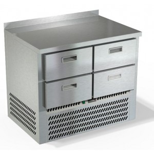 Холодильный стол из нержавеющей стали, четыре ящика СПН/О-223/04-1007