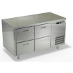 Холодильный стол из нержавеющей стали, четыре ящика СПБ/О-123/04-1306