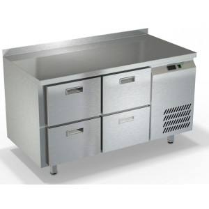 Холодильный стол из нержавеющей стали, четыре ящика СПБ/О-223/04-1307